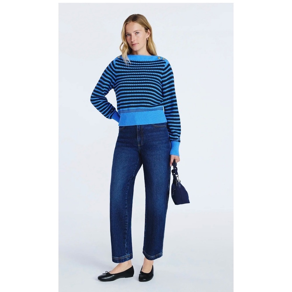 Free Assembly Wide Leg Jeans Womens 14 Dark Wash New Raw Hem High Rise Grunge